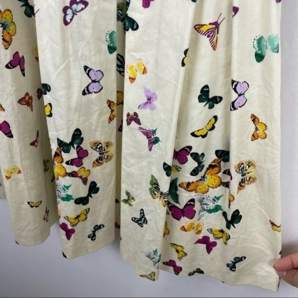 Closet London butterfly dress back zipper pockets 4 Y2K 80's - Picture 6 of 9